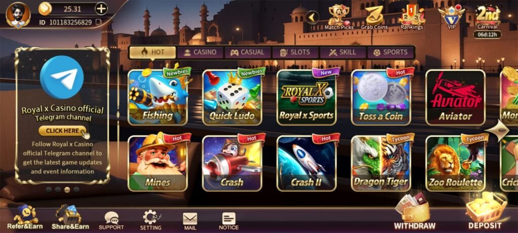 Royal x casino apk download